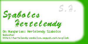szabolcs hertelendy business card